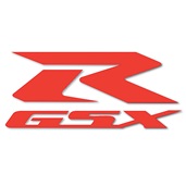 GSX-R Die Cut Decal Reflective Red